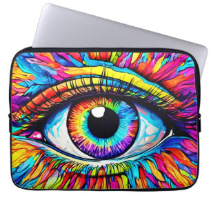 Lebhafte Kunst am Auge Laptopschutzhülle