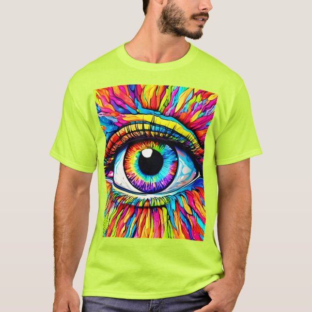 Lebhafte Kunst am Auge T-Shirt (Vorderseite)
