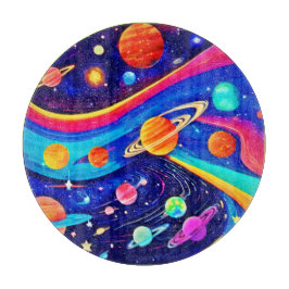 Lebhafte Kunst des Universums Schneidebrett