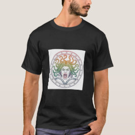 Lebhafte künstlerische Darstellung von Medusa T-Shirt