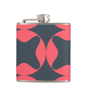 Lebhafte, lebendige, einfache, abstrakte geometris flachmann