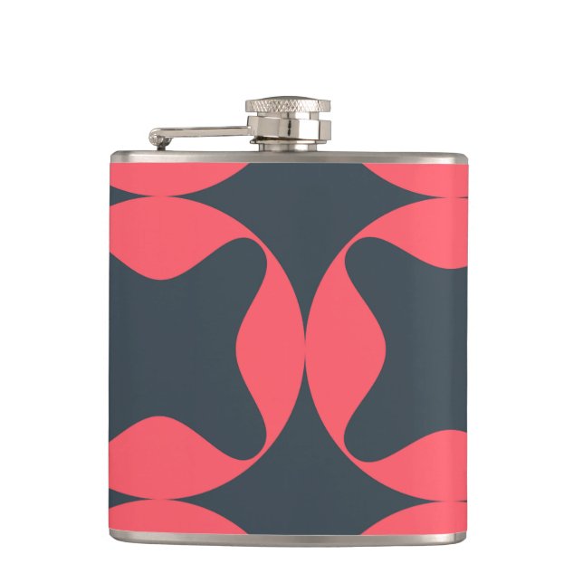 Lebhafte, lebendige, einfache, abstrakte geometris flachmann (Vorderseite)