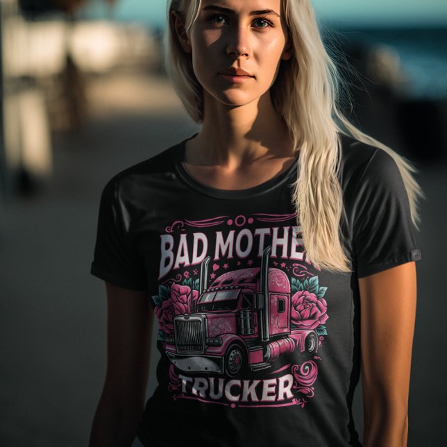 Lebhafte LKW-Kunst ehrt schlechte Mutter-LKW T-Shirt (Von Creator hochgeladen)