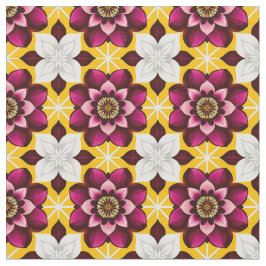 Lebhafte Magenta und weiße Blume Stoff