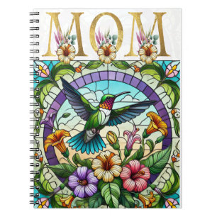 Lebhafte Mama Blumendesign Notizblock