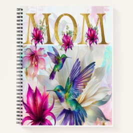 Lebhafte Mama Hummingbird Notizbuch