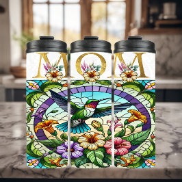 Lebhafte Mama Hummingbird Thermosbecher