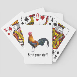 lebhafte mehrfarbige Rooster Classic Playing Cards Spielkarten