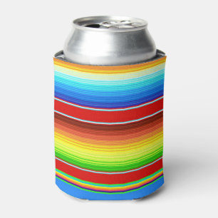 Lebhafte mexikanische Blanket Traditionelle spanis Dosenkühler