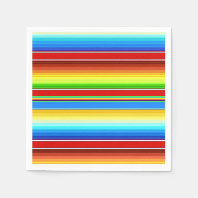 Lebhafte mexikanische Blanket Traditionelle spanis Serviette (Vorderseite)