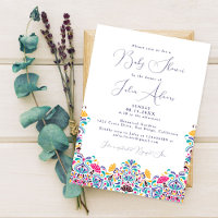 Lebhafte mexikanische Fiesta Rainbow Baby Shower