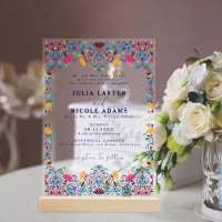 Lebhafte mexikanische Fiesta Style Rainbow Wedding
