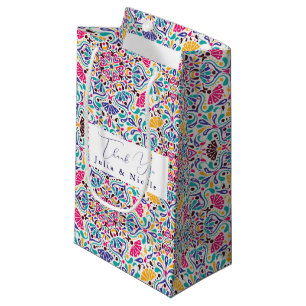 Lebhafte mexikanische Fiesta Style Rainbow Wedding Kleine Geschenktüte