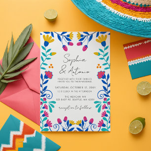 Lebhafte mexikanische Fiesta Wedding Einladung