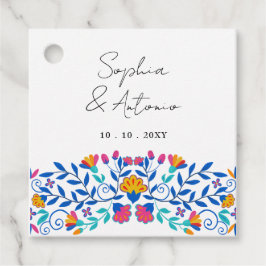 Lebhafte mexikanische Fiesta Wedding Geschenkanhänger