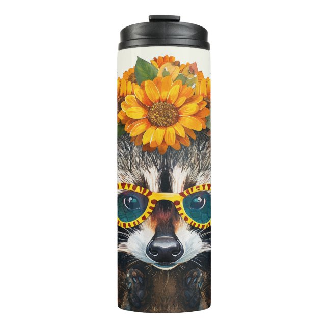 Lebhafte Mode, Raccon Thermosbecher (Vorderseite)