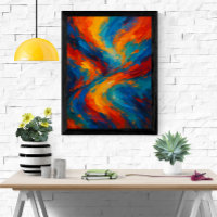 Lebhafte, moderne, Abstrakte Swirl-Malerei