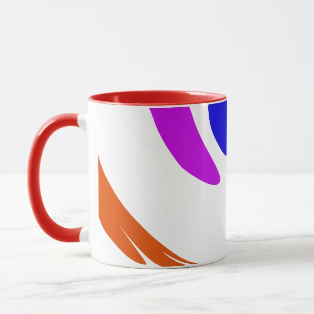 Lebhafte moderne inspirierende und schicke, farben tasse (Links)