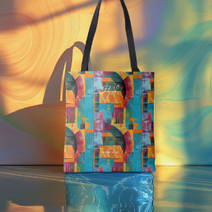 Lebhafte Multicolor-Personalisierte Tote-Tasche mi