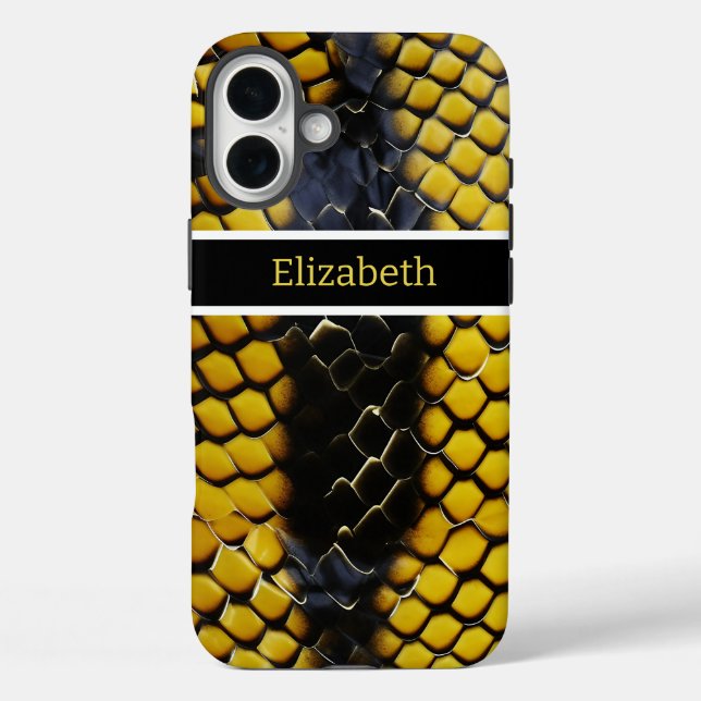 Lebhafte Muster einer giftigen Schlange Case-Mate iPhone Hülle (Rückseite)