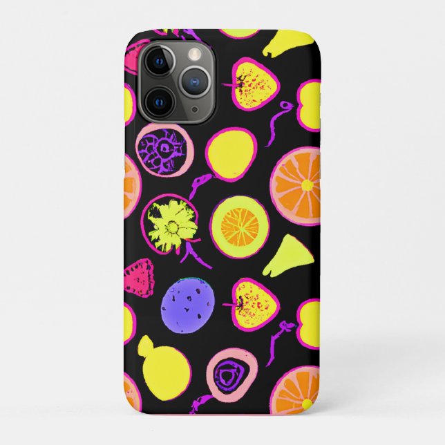 Lebhafte Neon Fruits Artistry Case-Mate iPhone Hülle (Rückseite)
