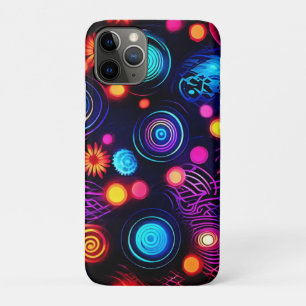 Lebhafte Neon Spiral und Dot Art Case-Mate iPhone Hülle