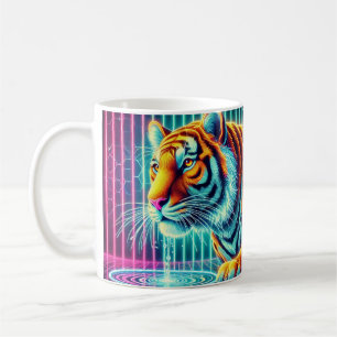 Lebhafte Neon Tiger Tasse: Ideal für kühne Soule Kaffeetasse