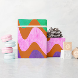 Lebhafte Orange-Giftideen Geschenkpapier