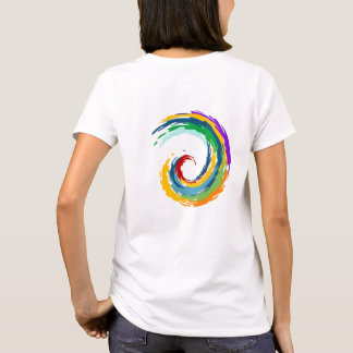"Lebhafte Palette: mehrfarbiges Runddesign" T-Shirt