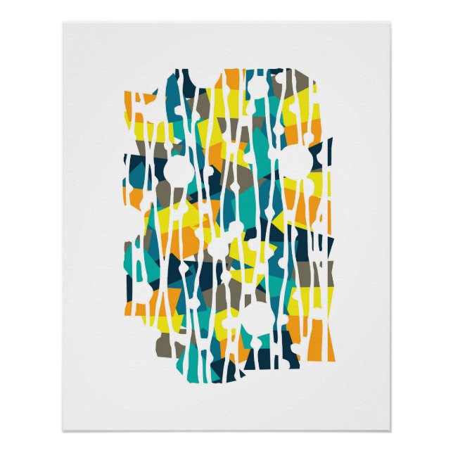 Lebhafte Panels: Geometrien für die Muschel von Sc Poster (Vorderseite)