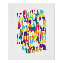 Lebhafte Panels: Geometrien für helle Ausdrücke