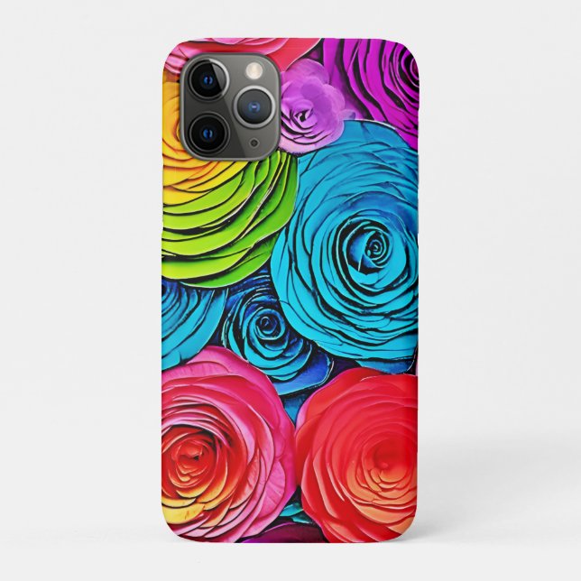 Lebhafte Paper-Rose Case-Mate iPhone Hülle (Rückseite)