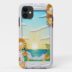 Lebhafte Papier-Handwerkskunst der Meereswellen Case-Mate iPhone Hülle