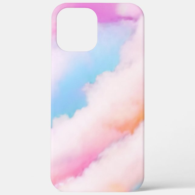 Lebhafte Pastelwolken mit dynamischen Farben Case-Mate iPhone Hülle (Rückseite)