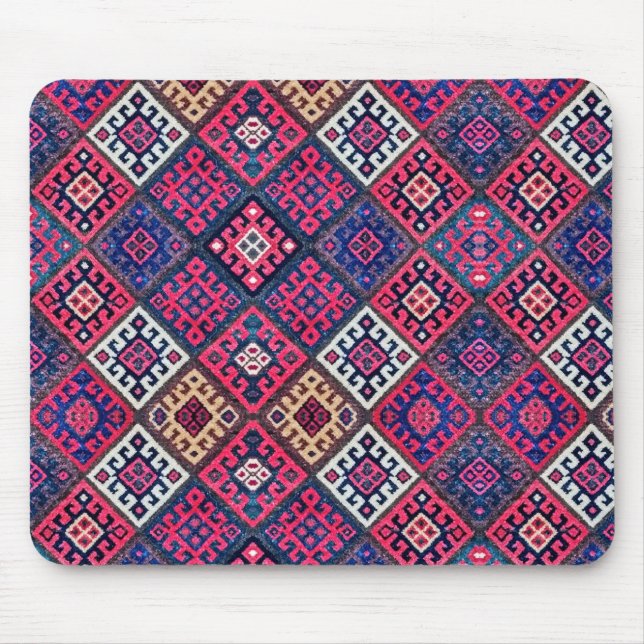Lebhafte persische antike Orientalische Rug Diamon Mousepad (Vorne)