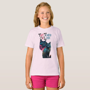 Lebhafte Pfoten: farbenfrohe Felinpaare T-Shirt