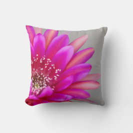 Lebhafte Pink Cactus Blume Petals Kissen