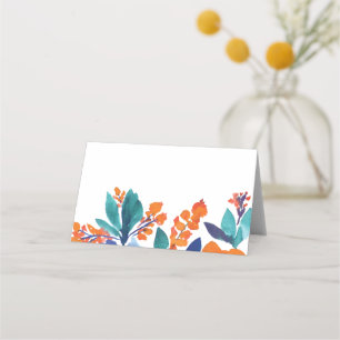 Lebhafte Platzkarte der Blumenblüten