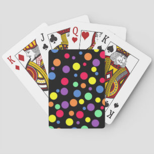 Lebhafte Polka-Punkte Spielkarten