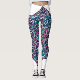 Lebhafte Psychedelic Mandala Dream Leggings
