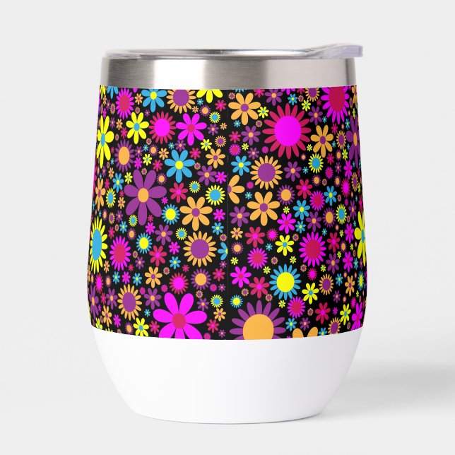 Lebhafte psychedelische Blume in Bloom-67566 (Links)