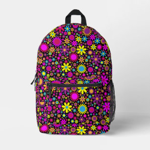 Lebhafte psychedelische Blume in Bloom-67566 Bedruckter Rucksack