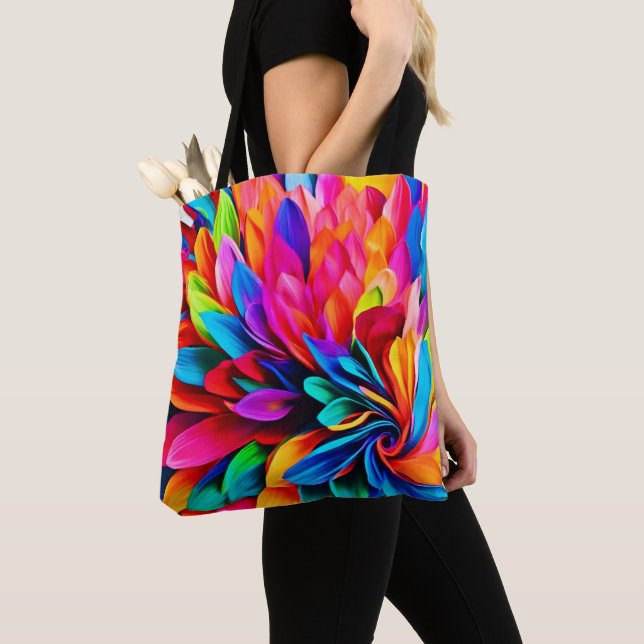 Lebhafte Rainbow-Blume Abstrakt (Von Nahem)