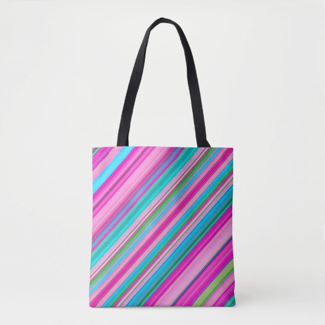 Lebhafte Rainbow-Farben Streifen Muster-21056 (Vorderseite)
