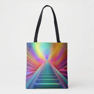 Lebhafte Rainbow-Treppe Kunst