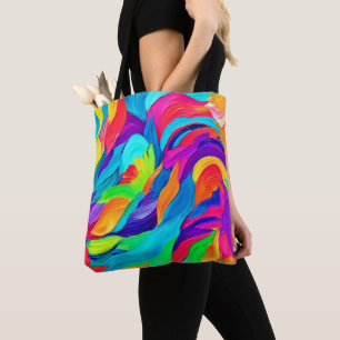 Lebhafte Rainbow-Wirbel Abstrakt Art