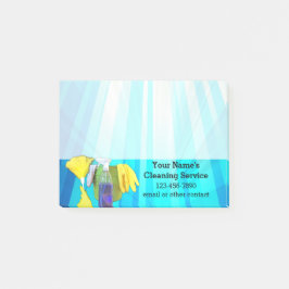 Lebhafte Rays Custom Cleaning Service Business Post-it Klebezettel