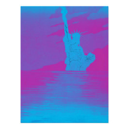 Lebhafte Reflektionen der Freiheit gebrochen Poster