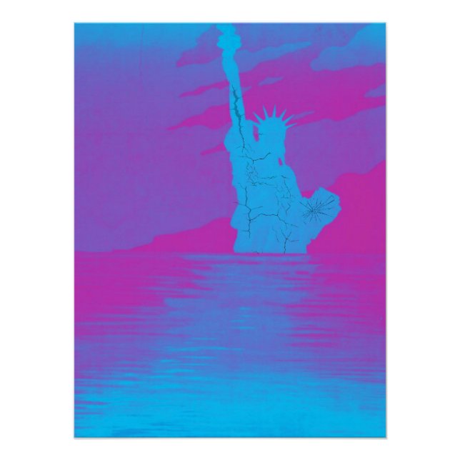 Lebhafte Reflektionen der Freiheit gebrochen Poster (Vorderseite)