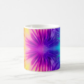 Lebhafte Regenbogen-gefärbte Krawatte Kaffeetasse